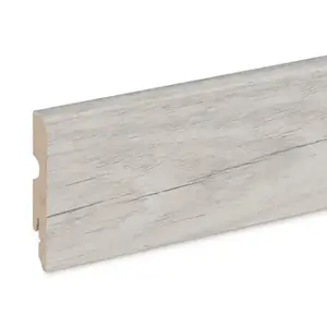 Plinthe décor imitation chêne blanchi L. 220 x - H. 8 cm x Ép. 13 mm