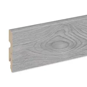 Plinthe décor imitation pin gris 2 frises L. 220 x - H. 8 cm x Ép. 13 mm