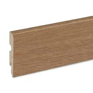 Plinthe décor imitation chêne marron L. 220 x - H. 8 cm x Ép. 13 mm