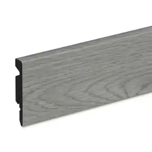 Plinthe PVC gris L. 220 x - H. 6 cm x Ép. 11 mm