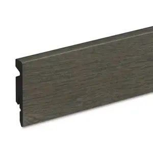 Plinthe PVC gris foncé L. 220 x - H. 6 cm x Ép. 11 mm