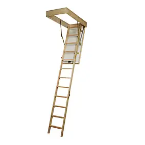 Escalier escamotable haute qualité isolation supérieure (échelle 3 plans 12 marches 120x60)