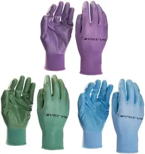 Lot de 3 paires de gants de jardin - taille 9