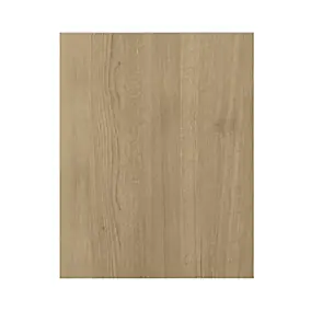Côté de remplacement bas gauche Goodhome Chia décor chêne clair H. 72 cm x l. 57 cm x Ep. 18 mm