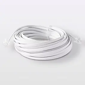 Câble RJ11 Mâle / Mâle blanc Blyss, 10 m