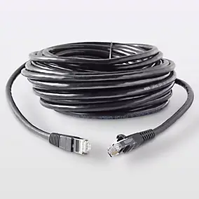 Câble RJ45 Mâle / Mâle Catégorie 5E noir Blyss, 10 m