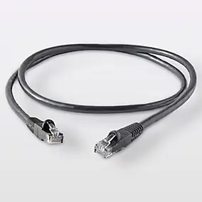 Câble RJ45 Mâle / Mâle Catégorie 5E noir Blyss, 1 m