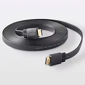 Câble HDMI Mâle / Mâle coudé 4K noir Blyss, 5 m