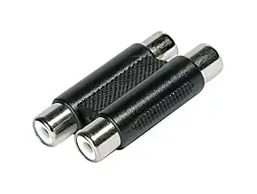 Fiche 2RCA vers 2RCA Femelle / Femelle Diall métal noir