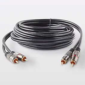 Cordon audio 2RCA Mâle / Mâle Blyss Or, 3 m