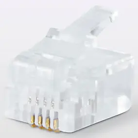 Fiche RJ11 mâle à câbler Blyss, lot de 6