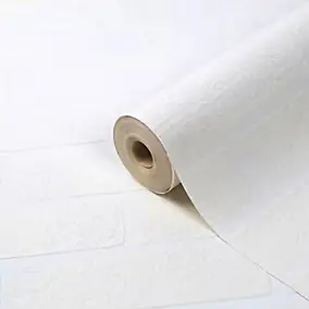 Papier peint expansé vinyle sur intissé à peindre effet brique L.1000 x l.52 cm GoodHome Rewia