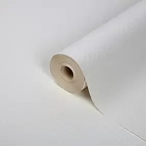 Papier peint expansé vinyle sur intissé Rivina brique GoodHome blanc