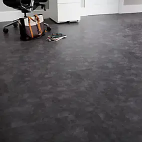 Dalle PVC adhésive PopRock Béton anthracite 30 x 60 cm GoodHome (vendue au carton)