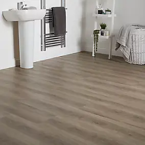 Lame PVC clipsable Jazy bois naturel grisé 22 x 122 cm GoodHome (vendue au carton)