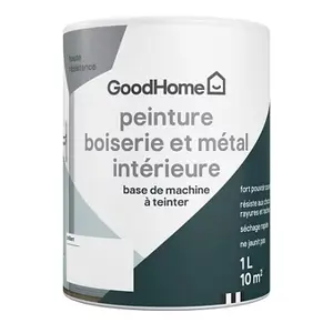 Peinture murs, boiseries et métal brillant 1 L Base C