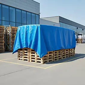 Bâche légère bleu 5 x 8 m Polythène 40m2