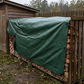 Bâche lourde réversible vert marron 5 x 8 m