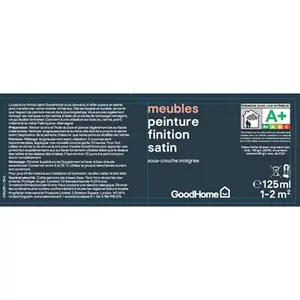 Peinture de rénovation meubles acrylique satin noir Liberty 125 ml