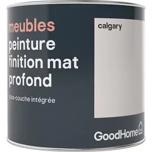 Peinture de rénovation meubles acrylique mat profond blanc Calgary 0,5 L