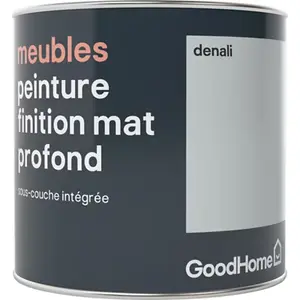 Peinture de rénovation meubles aspect mat profond gris Denali 0,5 l