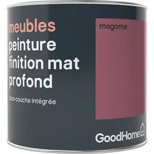Peinture de rénovation meubles acrylique mat profond rose Magone 0,5 L
