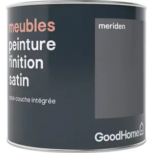 Peinture de rénovation meubles acrylique satin gris Meriden 0,5 L