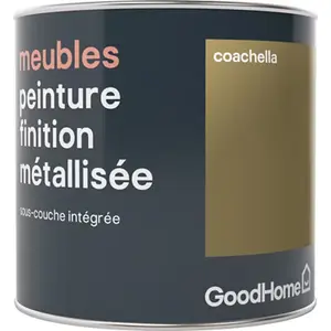 Peinture de rénovation meubles acrylique métallisé or Coachella 0,5 L