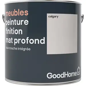Peinture de rénovation meubles acrylique mat profond blanc Calgary 2 L