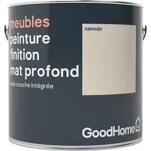 Peinture de rénovation meubles acrylique mat profond beige Cancún 2 L