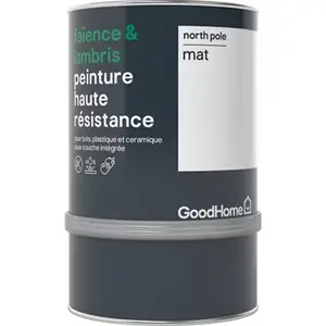 Peinture haute résistance carrelage mural et lambris acrylique mat blanc North Pole 0,75 L