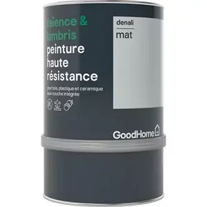 Peinture haute résistance carrelage mural et lambris acrylique mat gris Denali 0,75 L