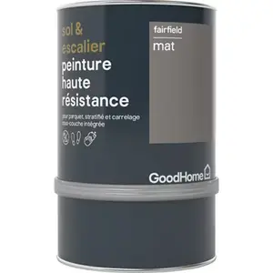 Peinture de rénovation sol et escalier acrylique mat gris Fairfield 0,75 L
