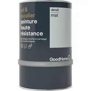 Peinture de rénovation sol et escalier acrylique mat gris Delani 0,75 L