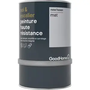 Peinture de rénovation sol et escalier acrylique mat gris Delani - 0,75 L