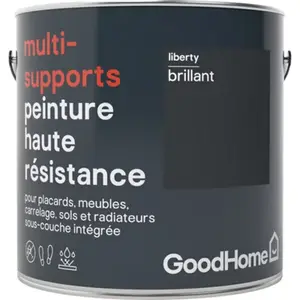 Peinture haute résistance multi-supports acrylique brillant noir Liberty 2 L