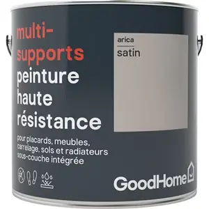 Peinture haute résistance multi-supports acrylique satin beige Arica 2 L