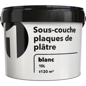 Sous-couche blanche pour plaques de plâtre 10 L
