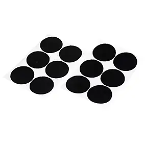 Bande auto-aggrippante format rond noir Diall 46 mm - 6 pièces