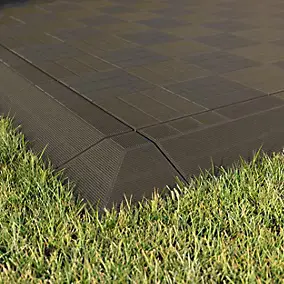 Angle de terrasse composite marron Angara Klikstrom 20 x 20 cm