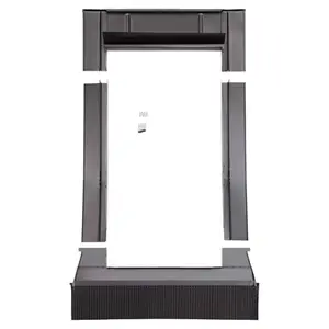 Raccord d'étanchéité RF001 anthracite pour fenêtre de toit haut. 98 x larg. 78 cm