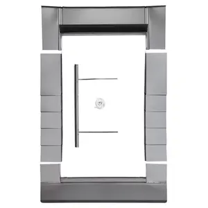 Raccord d'étanchéité RF0011 anthracite pour fenêtre de toit haut. 98 x larg. 78 cm