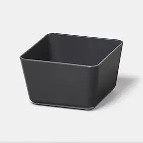 Range couverts GoodHome Nitaki gris 9 x 9 cm, 1 compartiment