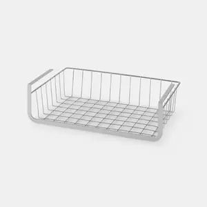 Panier métal suspendu pour étagère