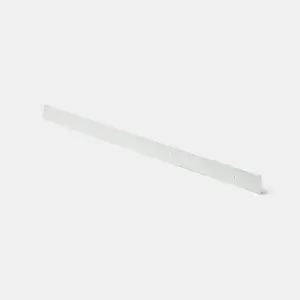 Profil de finition pour plan de travail effet argent brossé l40mmxH38mm