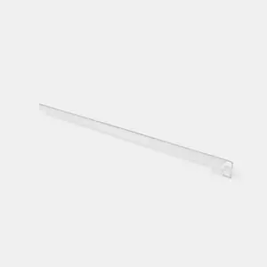 Profil de jonction pour plan de travail argent brossé - L.40 x H16 mm