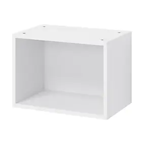 Caisson haut de cuisine ouvert GoodHome Caraway Blanc H. 36 cm x l. 50 cm