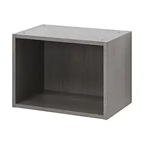 Caisson haut de cuisine ouvert GoodHome Caraway Gris H. 36 cm x l. 50 cm