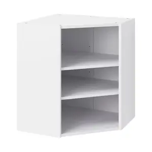 Caisson haut d'angle blanc (porte 40cm) - L. 63 x H. 72 x P. 32cm