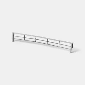 Grille de ventilation plinthe gris l.40 x h.6,5 cm